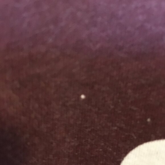 Gothic Minnie Mouse White Polka Dot on Burgundy Long High Low Tee - Picture 8 of 15